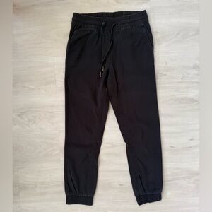 Black Canvas Joggers